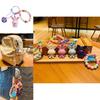 Cute Cartoon Rabbit Bead Bracelet Keychain Adorable Couple Backpack Accessories
