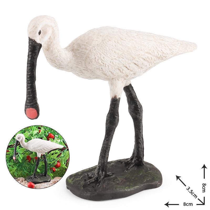 Black-faced Spoonbill Bird Simulation Model - Educational Toy for Children
