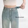 Women's Light High-Waist Wide-Leg Jeans - 2024 Versatile, Slimming, Petite Fit, Straight and Loose Long Pants