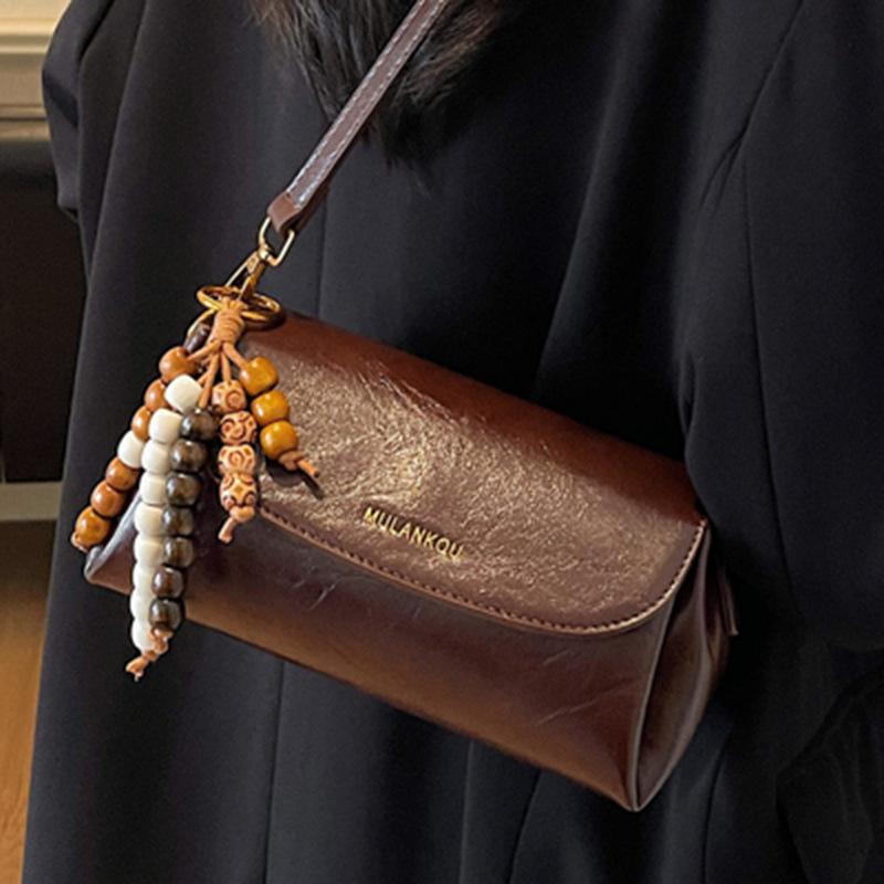 Autumn New Single Shoulder Retro Winter Bag Women's Casual Women's Bag Pillow Fashionable Niche Bag Feeling Fashionable