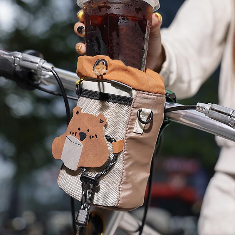 Bike Water Holder Hiking Cup Pouch Waterproof Insulated Bottle Pouch Bag For Mountain Road Bike Scooter Wheelchair Camping