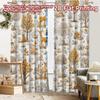 2pcs, 2D FLAT PRINTING Curtains (Without Rod) Forest Friends(1) Christmas Festival Chic Print Curtains Polyester Easy Install