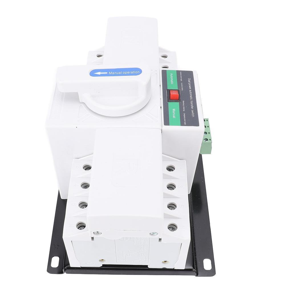 Double Power Automatic Transfer   AC400V ATS 4P 63A Generator Changeover   Manual Transfer   for Home Flame Retardant PC Material