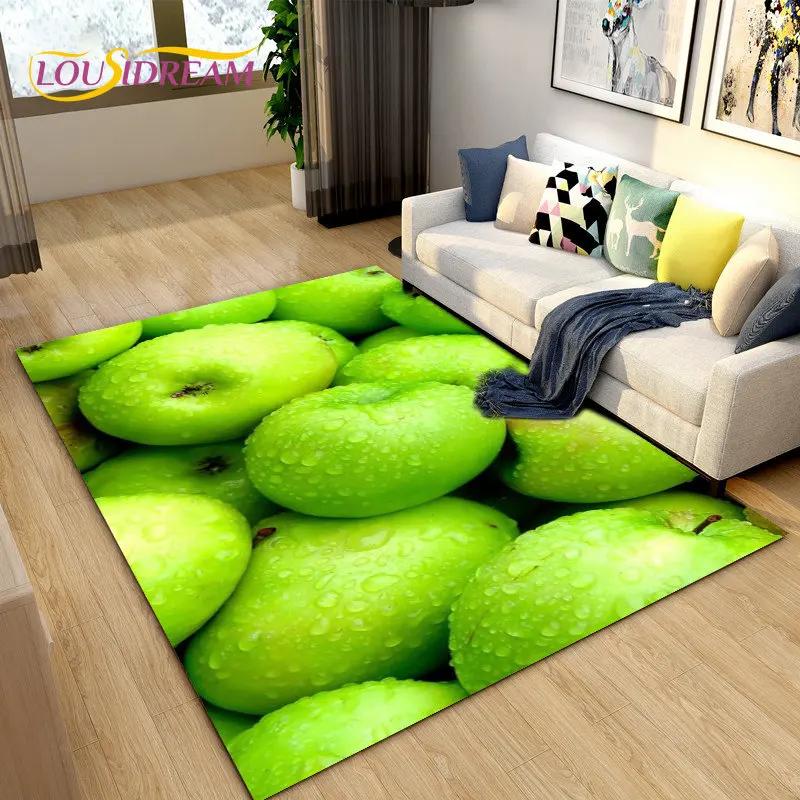 Fruits Series Kitchen Area Rug Carpet for Living Room Bedroom Playroom Sofa decor home Non-slip rug Floor Mat Soft