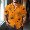 Men's Fashion Casual Loose Halloween Printed Short Sleeve Shirt