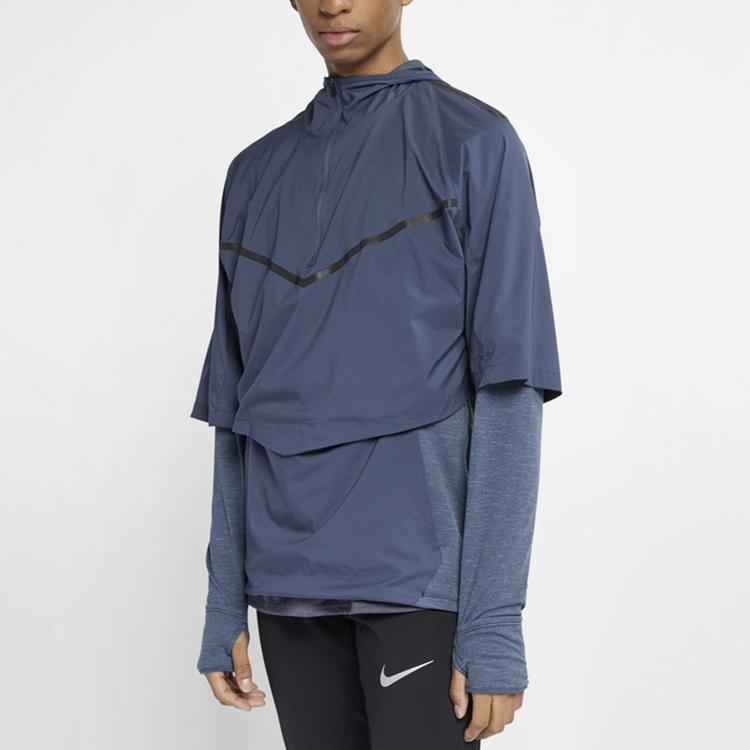 Nike Tech Sphere Transform 2-in-1 Lauf- und Fitness-Kapuzenjacke Herrenjacken Tiefblau AR1710-427