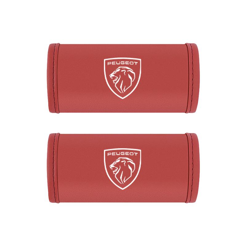 2Pc Car Anti Slip Pull Glove Car Interior Leather Handle Protector Cover For Peugeot 107 408 4008 308 3008 5008 508 2008 208 301