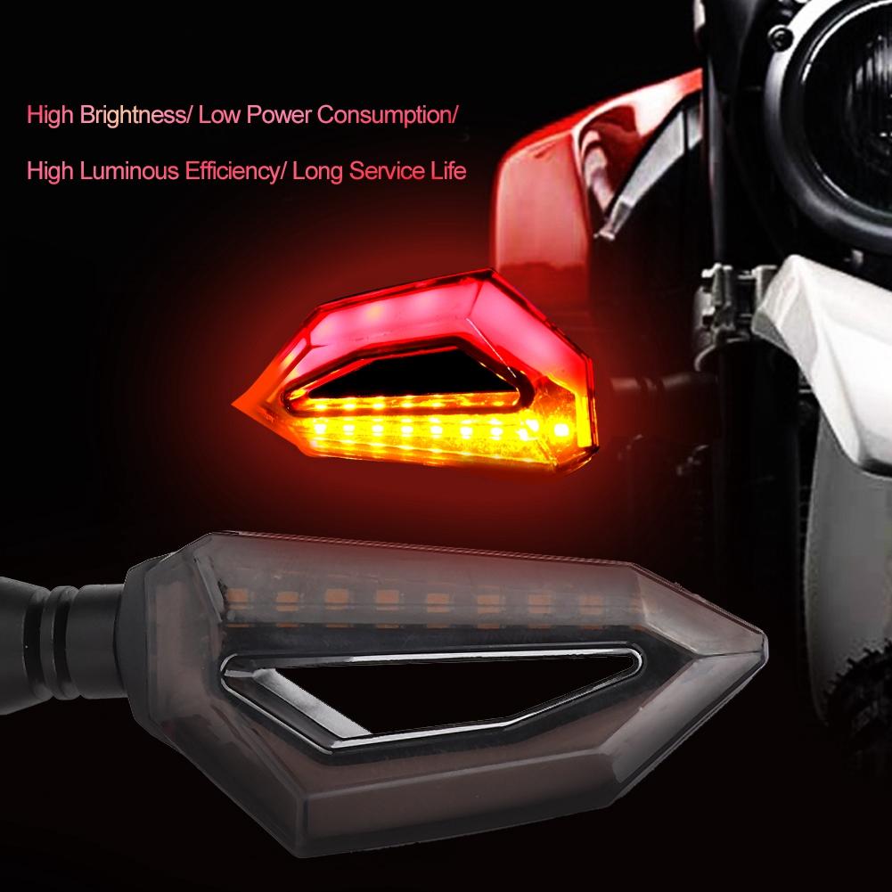 2Pcs Motorcycle Led Turn Signal Lights Turning Indicators Lamp Fit for Honda