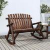 Vidaxl 2-Person Garden Bench, Rocking, 123X96X102 Cm, Spruce