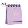 Professional Planning Calendar 2027-2028 Mini Standing Flip Desk Calendar, 18 Month Desktop Planner from Jan. Compact Monthly Organizer 2027