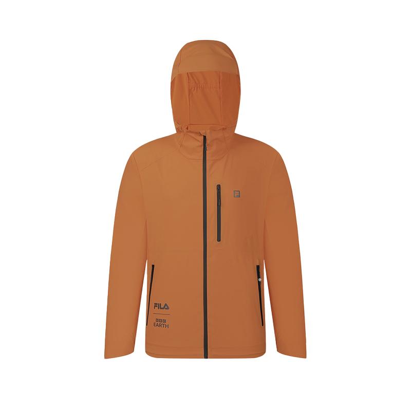 New FILA x BBC EARTH Jacket Men Sunset Orange A11M437713FOR