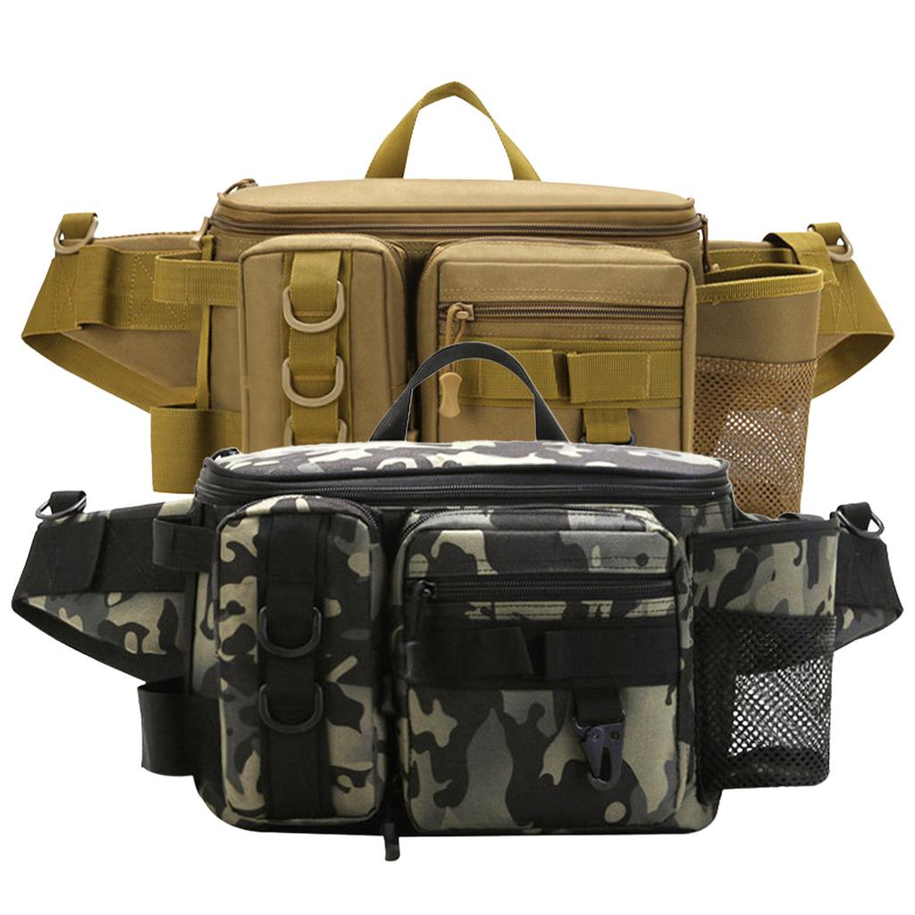 Fishing Tackle Waist Pack With Adjustable Waist Strap, Portable Multi-function Fanny Fishing Storage Pack, For Outdoor Freshwater Fly Fishing Bag