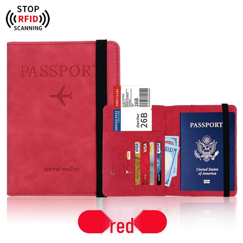 PU Leather Cross-Border Travel Passport Holder & Document Protector