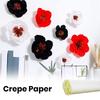 Krepppapier, lebendige Farben, verdicktes Bastelpapier, lichtbeständig, DIY-Papierblumen für Kunstprojekte, Dekorationen