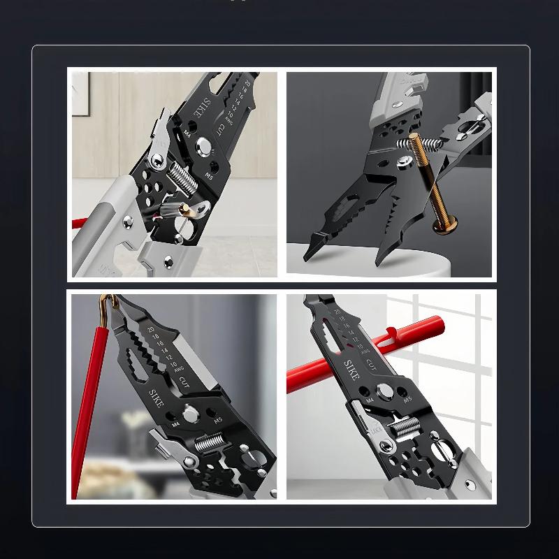 28 In 1 Professional 8-inch Wire Stripper/wire Crimping Tool, Wire Cutter, Wire Crimper, Cable Stripper, Wiring Tool