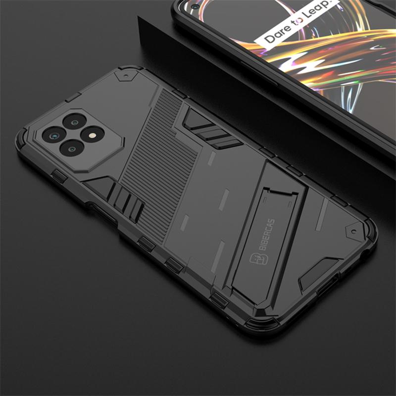 Phone Holder Case For Realme Narzo 50 4G Case Bumper Hard PC Armor Full Back Cover For Realme Narzo 50 Case For Realme Narzo 50