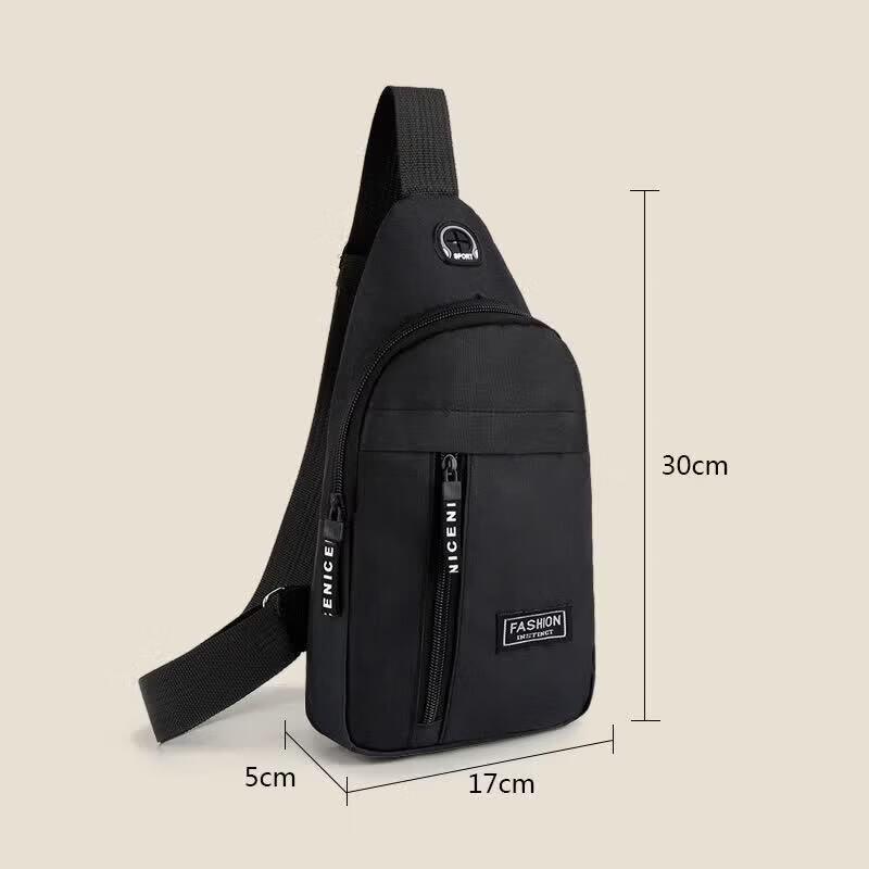 Brangdy Men's Multi-functional Canvas Crossbody Chest Bag
