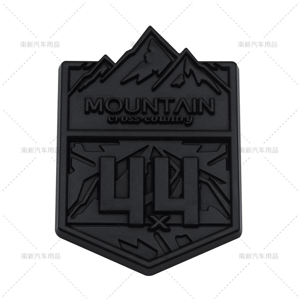 3D Metal 4X4 Mountain Cross-country Logo Car Stickers Decals Front Hood Grill Emblem