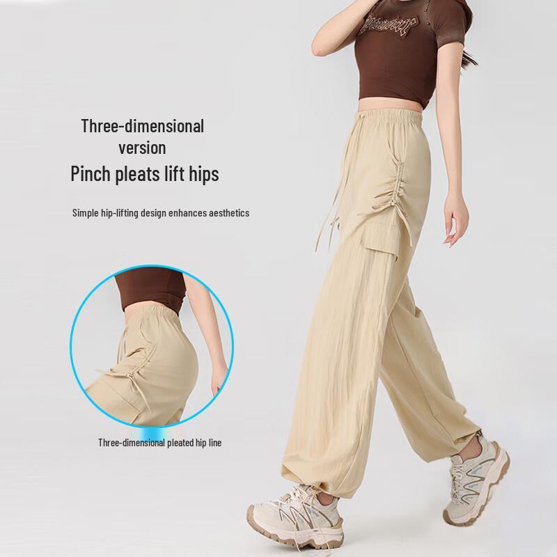 Women's Convertible High-Waisted Cargo Casual Pants