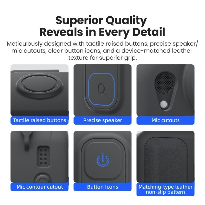 1 Set Shockproof Silicone Case For 360 GO Ultra Sports Camera Anti Scratch Anti Dust Water Resistant Flexible Grip