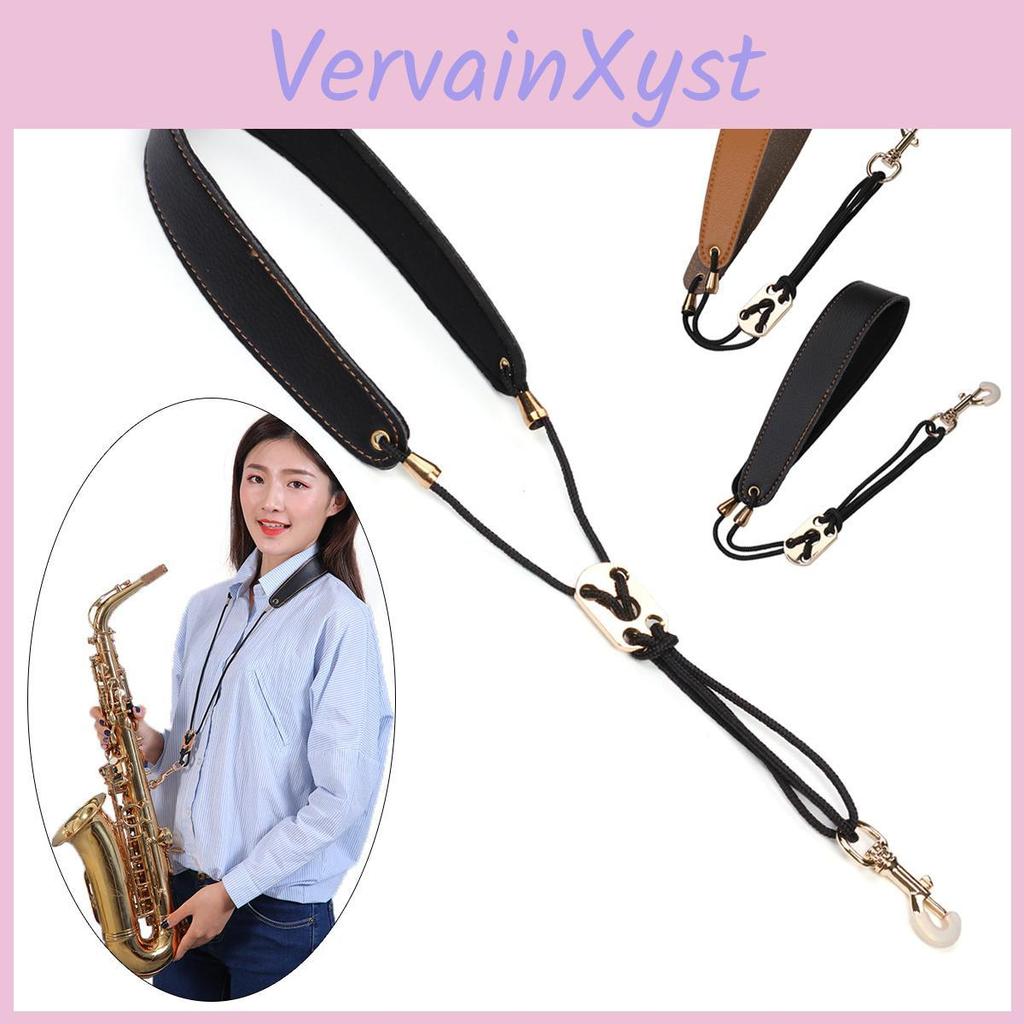 Neck With Strap Saxophone Leather Metal Swivel Hook For Alto Tenor Soprano Sax