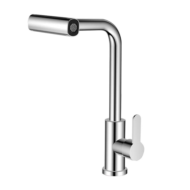 

TLXT Wall-Mounted Brushed Single Cold Pull-Out Kitchen Faucet