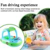 Inflatable Car Shape Float Baby Ride Raft Pool Toys with Sunshade Outdoor Water Play Swimming Ring Lounger Comfortable
