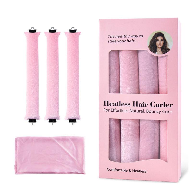 Heatless Curling Rod with Metal Hook for Easy Sleep-In Big Wave Curls
