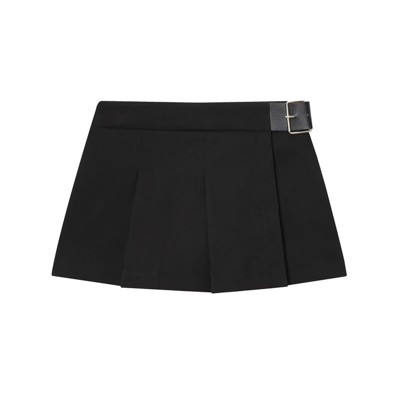 ZA2025 Fall and Winter New Women's Clothing ZR Fashion Style Fashion Joker Wide Pleated Belt Skirt 3152530