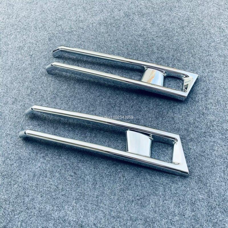 For Nissan SERENA C28  2024 ABS Chrome Front Rear Fog Lights Cover Fog Lamp Strip Decoration Cover Exterior Accessories