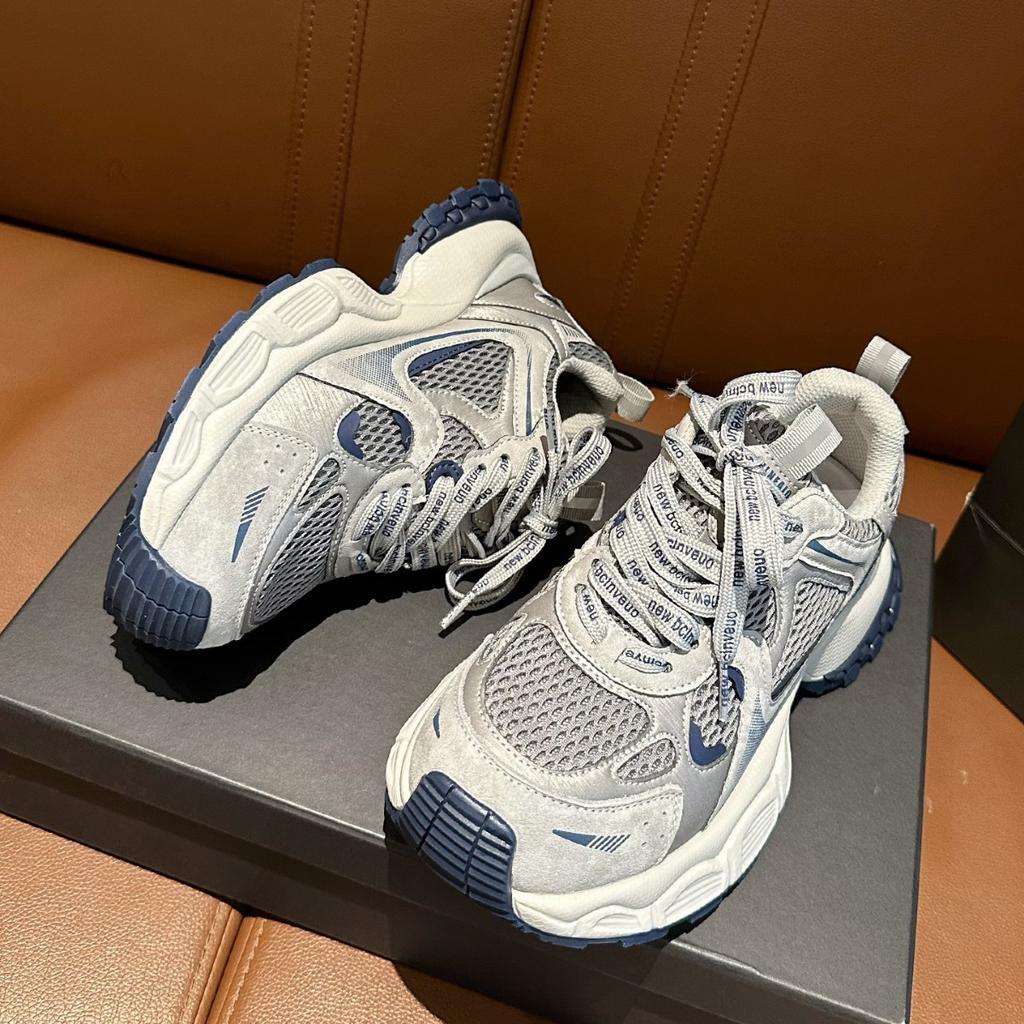 Suding Thick-soled Heightening Dad Shoes for Women's 2025 Autumn New 5cm Lightweight Soft-soled Casual Sports Shoes