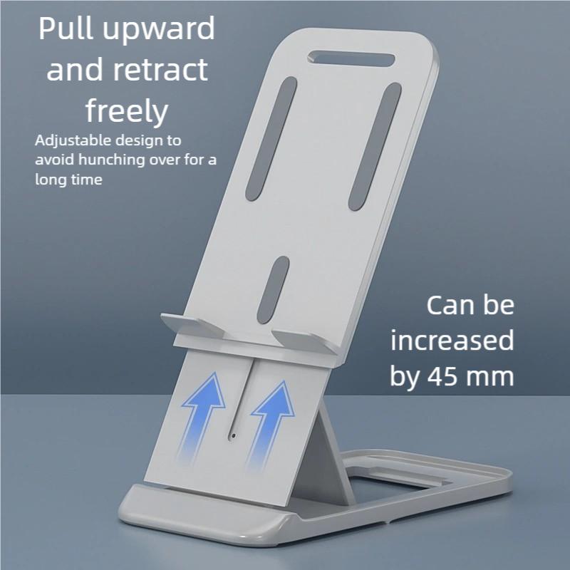 

Держатель для мобильного телефона настольный для планшета универсальный регулируемый выдвижной, портативный складной креативный держатель для телефона белый