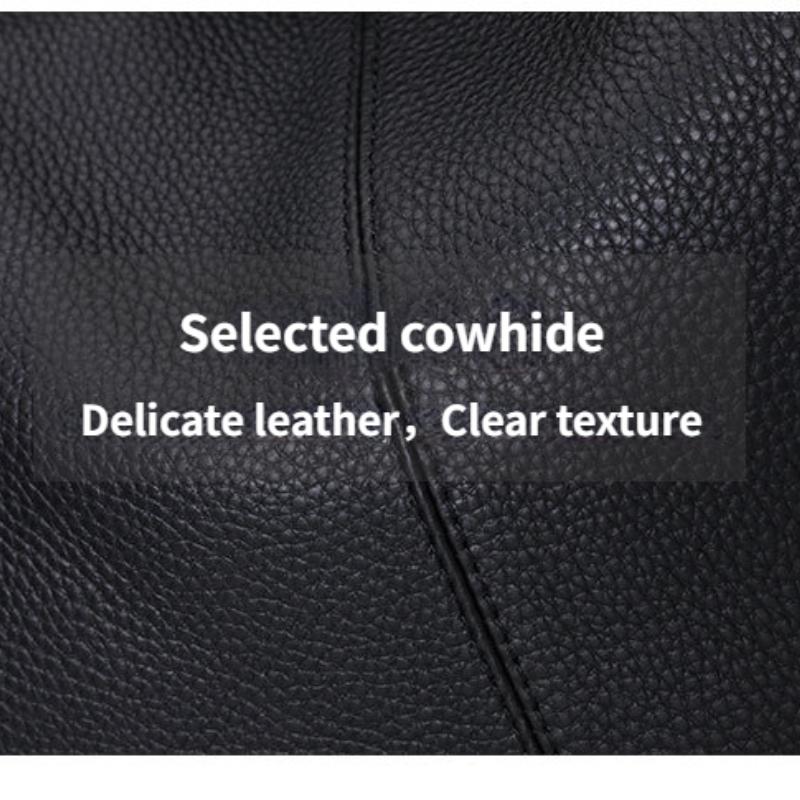 Soft Genuine Leather Shoulder Bag Women Messenger Bag Casual Female Crossbody Bag Large Capacity Daily Handbag Satchel