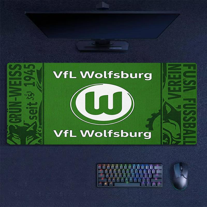 VfL Wolfsburg Color Mouse Pad Large Gaming Table Cushion Non-slip Laptop Tablet Big Mousepad XXL Mat Mini PC Playmat With Lock edge