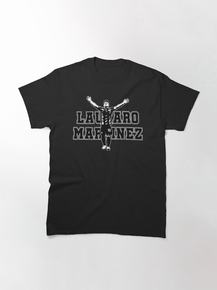 Classic Sport Graphic Cotton Tshirt Inspired By Lautaro Martinez for Unisex WoUnisex Soccer Fan Gift