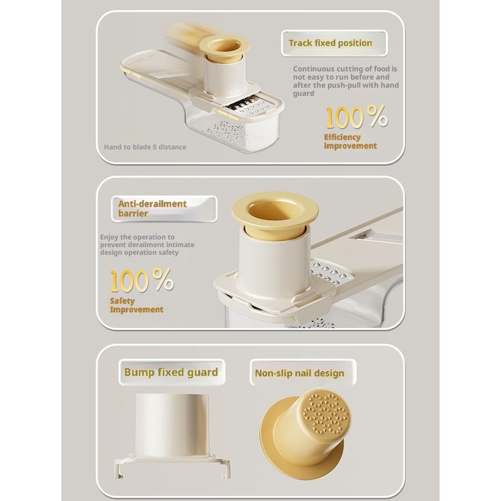 3In1 Portable Garlic Grater Multi Purpose Manual Crushing Spices Tool Mini Garlic Press for Dining Room Baking Crusher