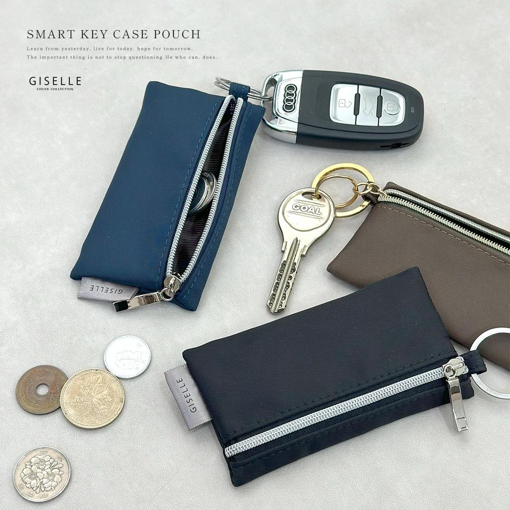 Gisele Key Smart Key Miracle Ring Coin for Men and Women Case, Case, Case, Multi-Purpose Case, Small, Compact, Lightweight, (Black)