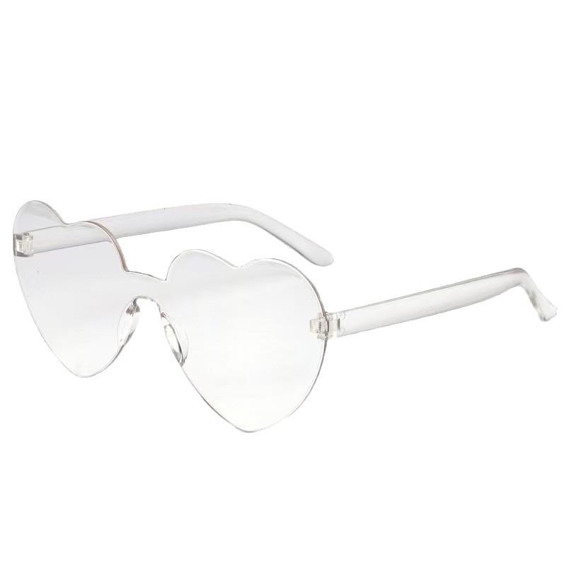 Unisex Peach Heart Sunglasses & Women's Heart Jumpsuit