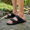 New Outdoor Casual Beach Slippers Quick Dry Wading Aqua Shoes Soft Leisure Walk Male Half Drag All-match Versatile Men Sandals