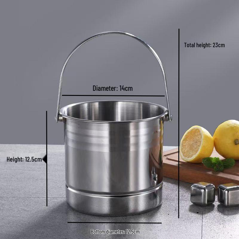 Stainless Steel Ice Bucket for Fried Chicken and Champagne