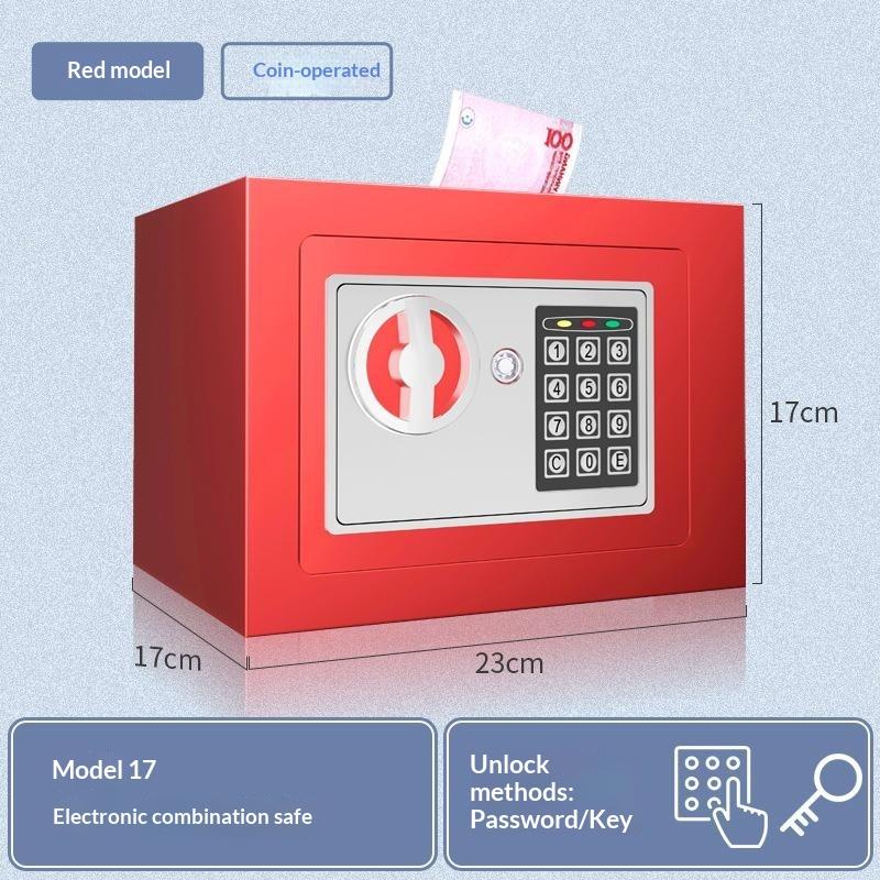 Kompakte Kleine Digitale Tresorbox Passwortsperre 1 Stück Diebstahlschutz Sparschwein Tragbare Bargeld-Münzaufbewahrungsbox für Reisen Kindergeschenk Zuhause