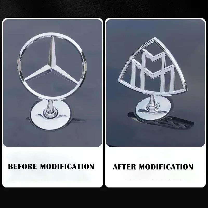 New C200 E200  For Mercedes Benz 1PCS Car Original machine cover vertical label FOR Mercedes Benz Maybach S450 S580 GLS480 600