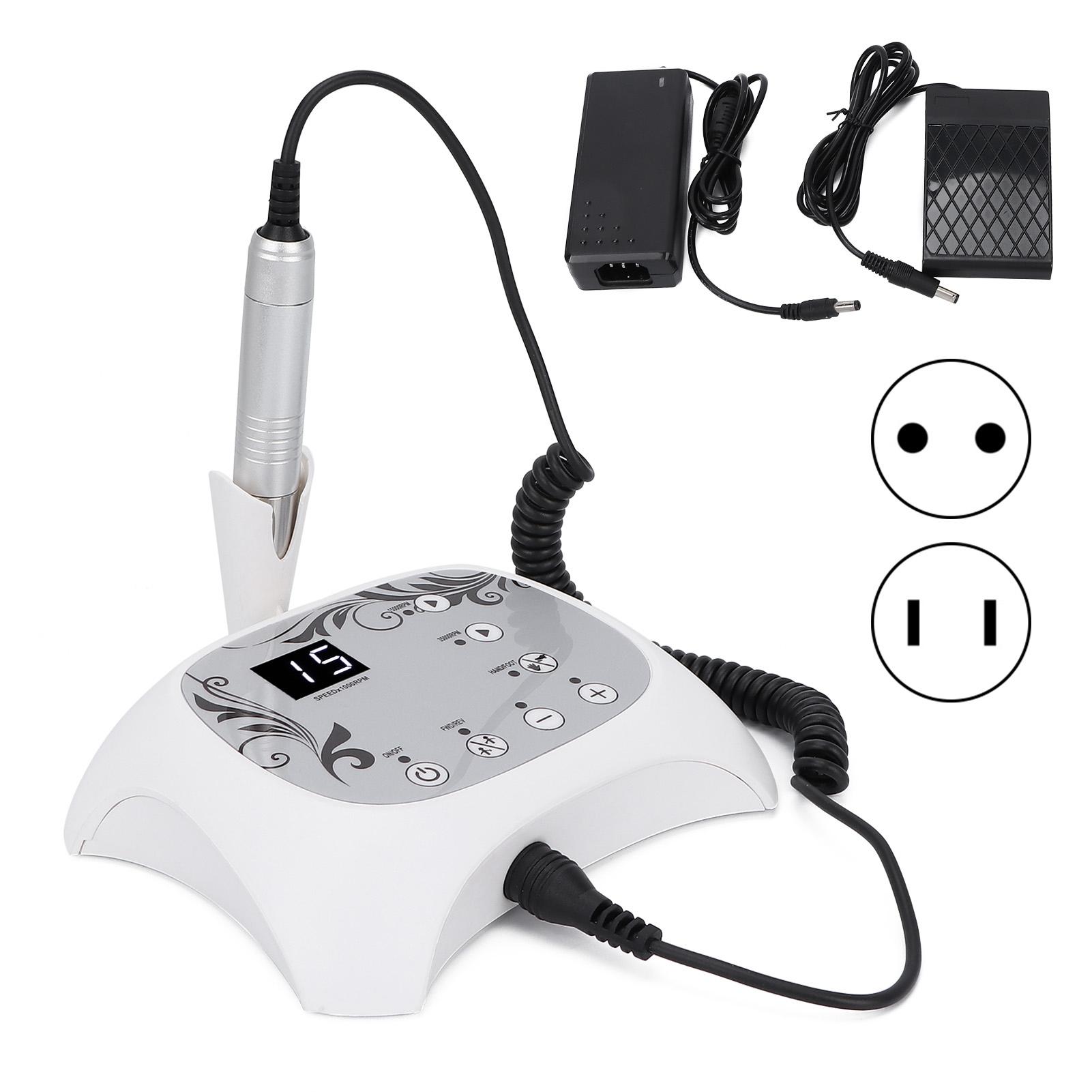 

Профессиональный электрический сверлильный станок для ногтей Пилочка для ногтей Сверло Маникюр Полировка Формы Инструменты 100 ~ 240 В