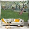 Watercolor Painting Tapestry Wall Hanging Art Bedroom Living Room Wall Decor Background Fabric Aesthetics Home Decor Tapestry