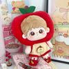 1 Set Fruit Hat Cotton Doll's Clothes Red Set Plush Doll Clothes  Children's Gift