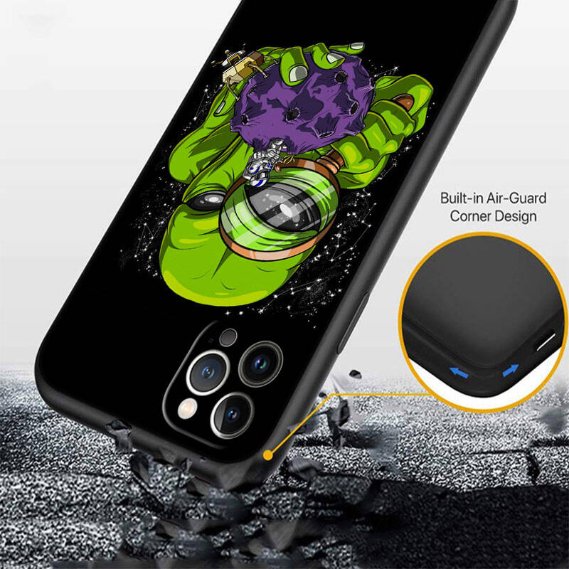 MH140 Space Alien UFO Phone Shell Case for iPhone 7 8 11 12 13 14 15 16 17 16E XS Pro Max XR X SE Air