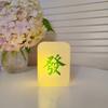 Chinese Mahjong Night Light Eye Protection LED Lamp Get Rich Wealth-Word Lucky Wishes Creative Desk Ornament and Lighting