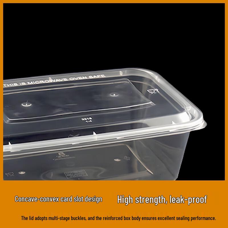 Rechteckiger Einweg-Takeaway-Lebensmittelbehälter