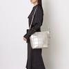 Cowhide Patchwork Shoulder Bag [Peaks Peak] Fold-Over 2-Way
