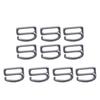 10Pcs Bra Hooks Electroplating Process Strong Material Durable Sturdy Two Holes